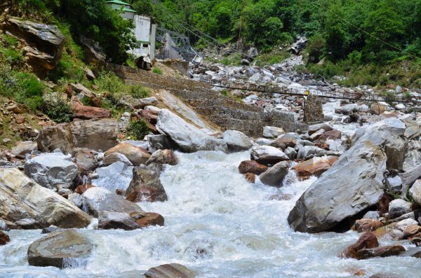 The LaxmanGanga destroyed the earlier routes to Ghangaria and as a result the path is now longer and steeper