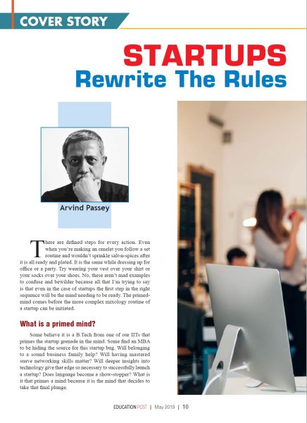 Startups rewrite the rules_cover story_Education Post_May 2019_01