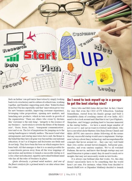 Startups rewrite the rules_cover story_Education Post_May 2019_03