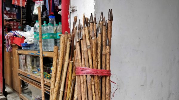 Ghangaria_the walking sticks in case you do not have a trekking pole