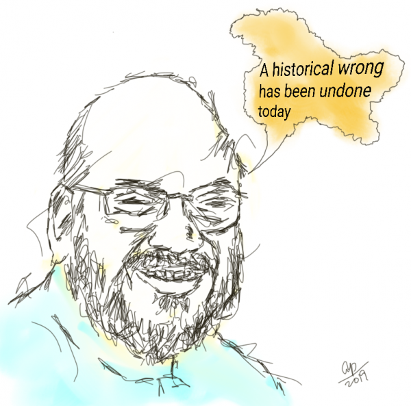 Amit Shah_sketched by Arvind Passey