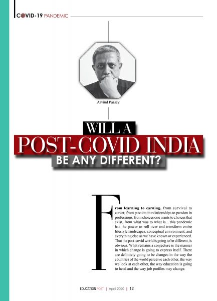 Covid-19 Pandemic Will a post-covid India be any different? - 01