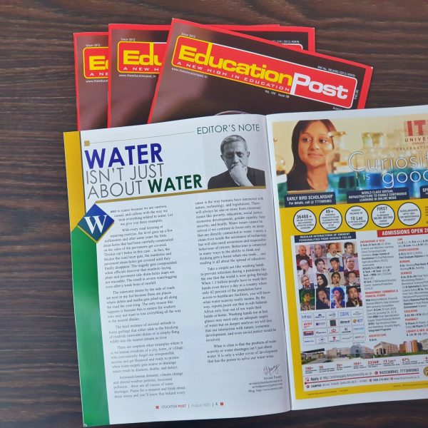 Education post - editorial - August 2020 issue - Water isn’t just about water