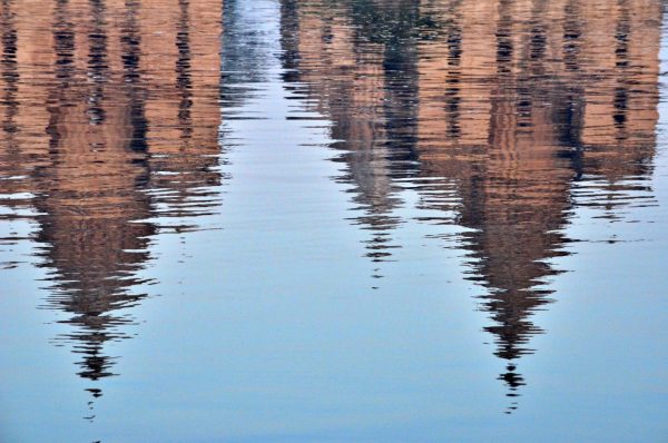 Orchha_reflection of the Chhatris in the wters of Betwa