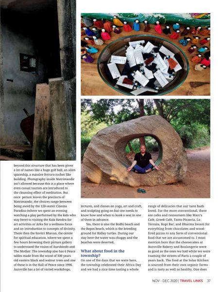Travel Links - NOV-DEC-2020 - Auroville enlightens - 04